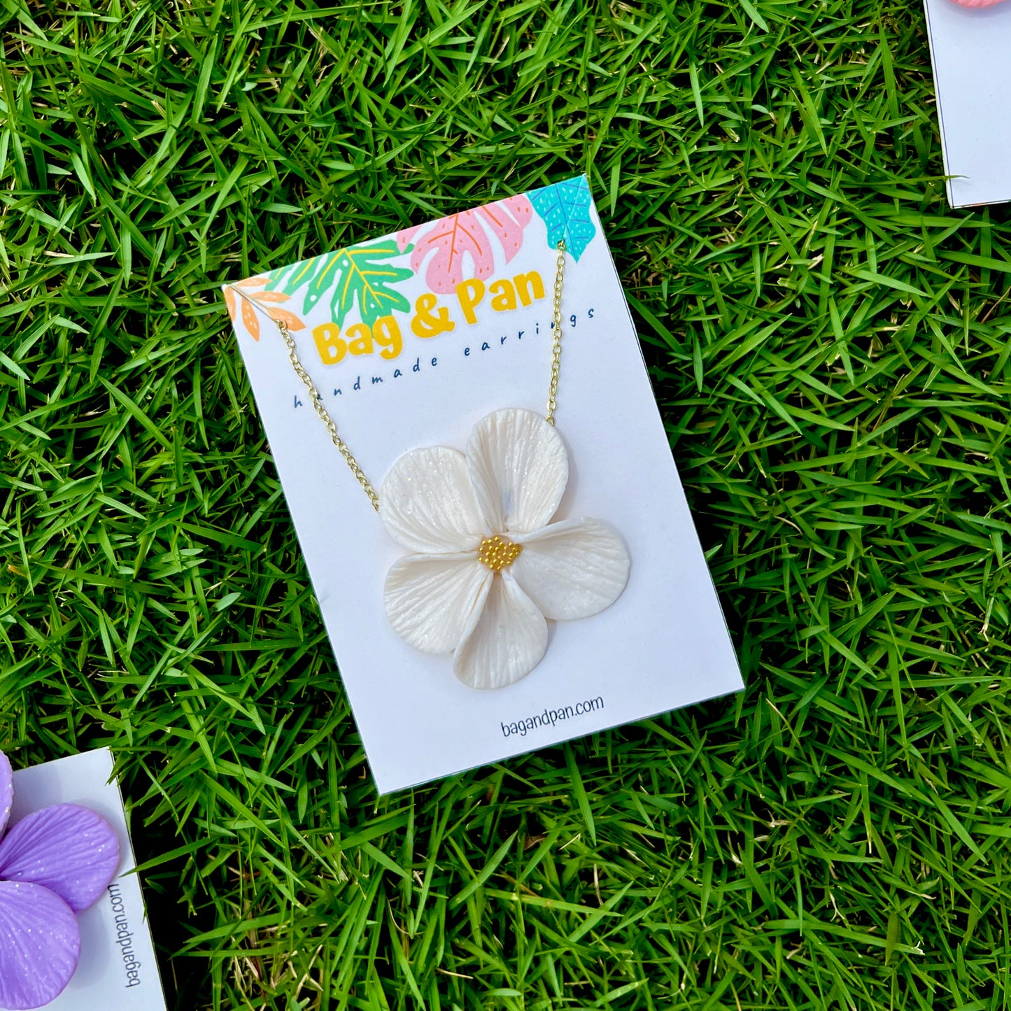 Petunia - Bold Statement Polymer Clay Flower Earrings