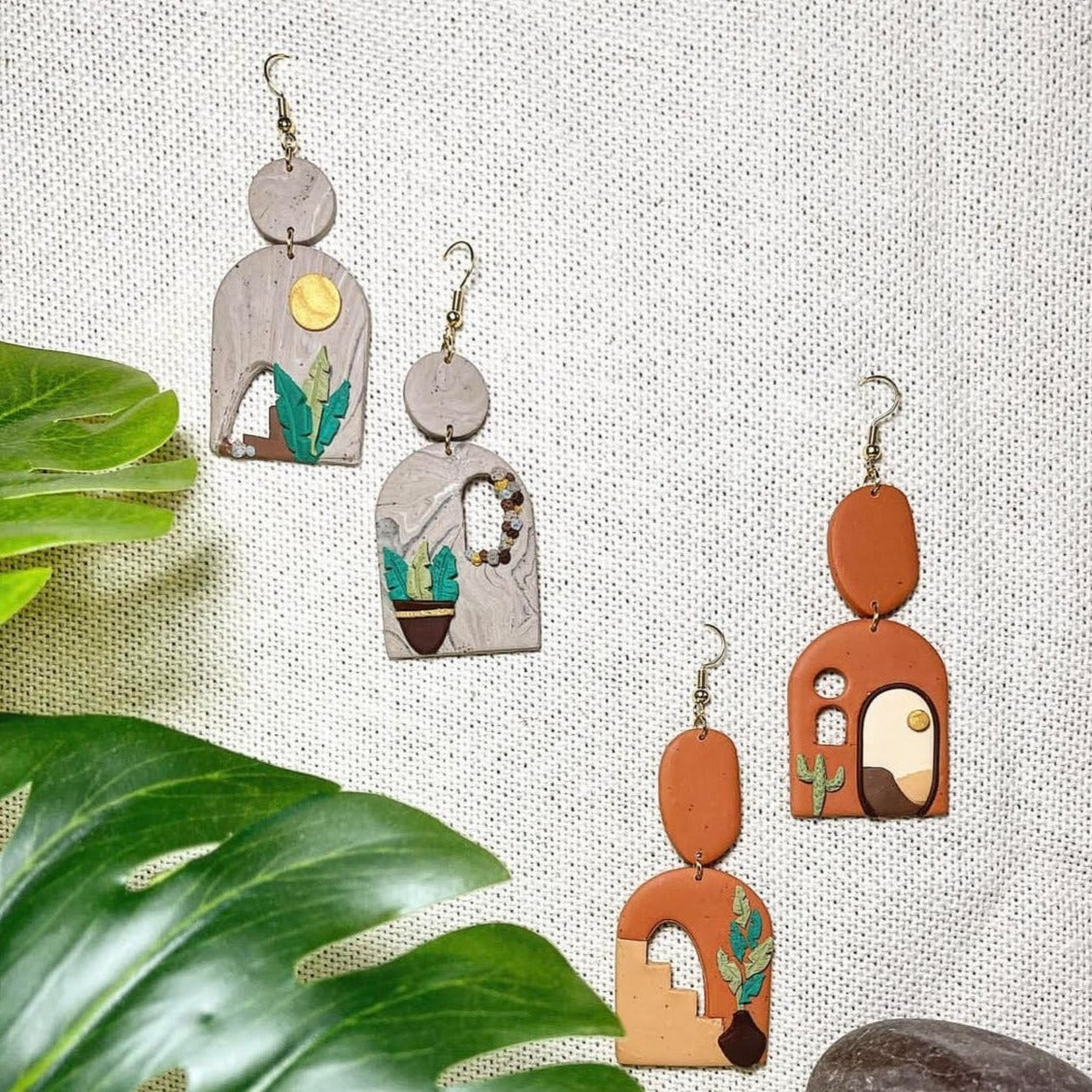 Views from Morocco Polymer Clay Earrings